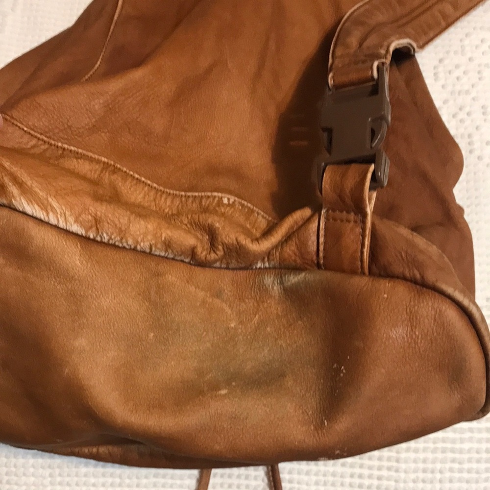 Brown Leather Backpack - Picture 3 of 9